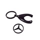 Kulcstartó IdeallStore, Fekete Mercedes, 7,5 cm, fém, fekete