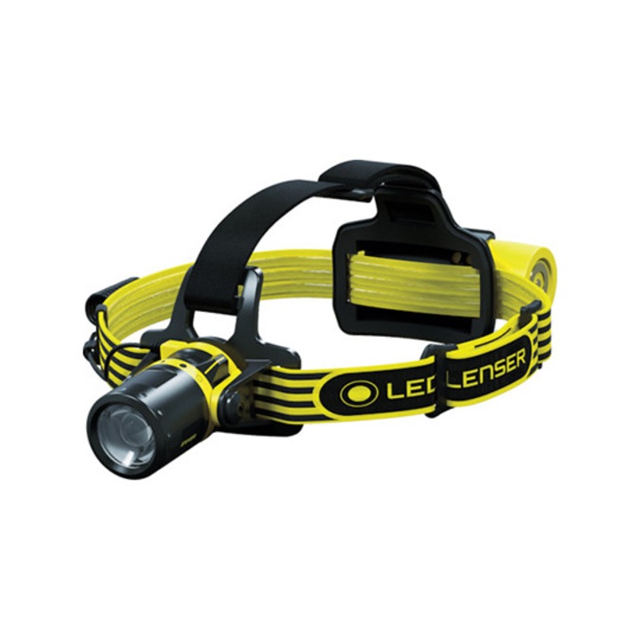 Челно фенерче, Ledlenser, 200 lm, 130 m, жълто/черно