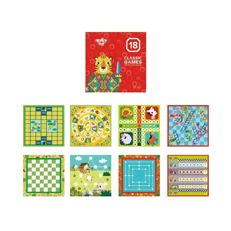 Set 18 Jocuri Sudoku Tooky Toy 233 Elemente Multicolor EMAG ro