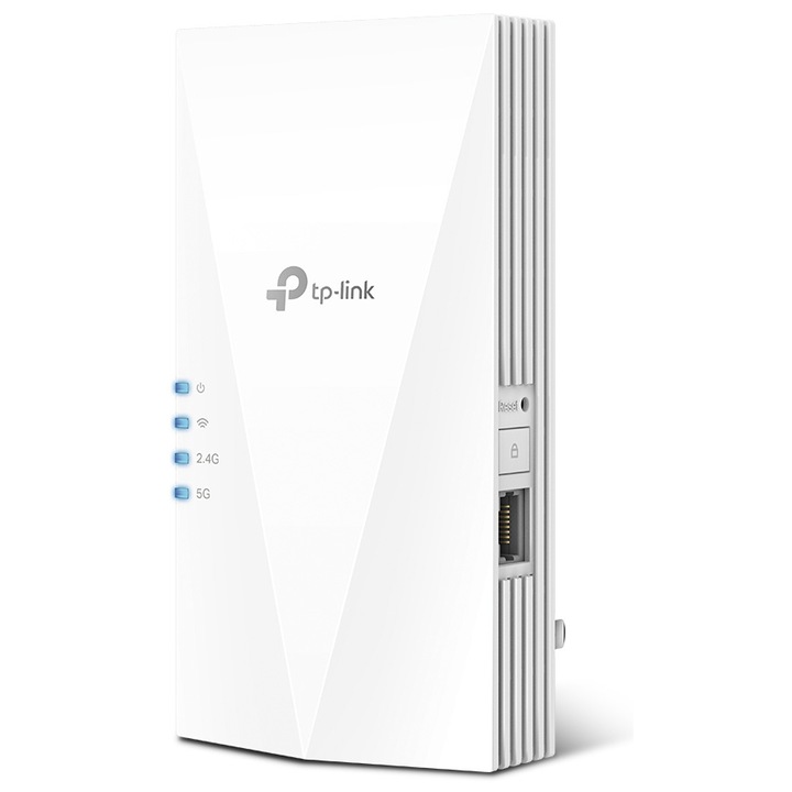 Range Extender TP-Link RE700X, AX3000, Dual-Band Gigabit, Wi-Fi 6, OneMesh technology, Adaptive Path, High Speed Mode, Access Point Mode