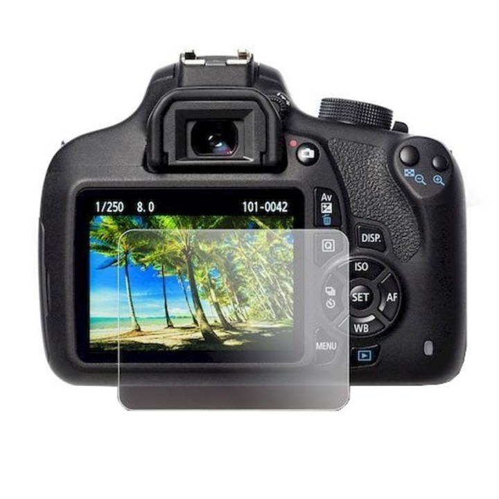 Oslona de sticla securizata pentru display foto Canon R5 R6 R6II R7, set complet cu accesorii de curatare