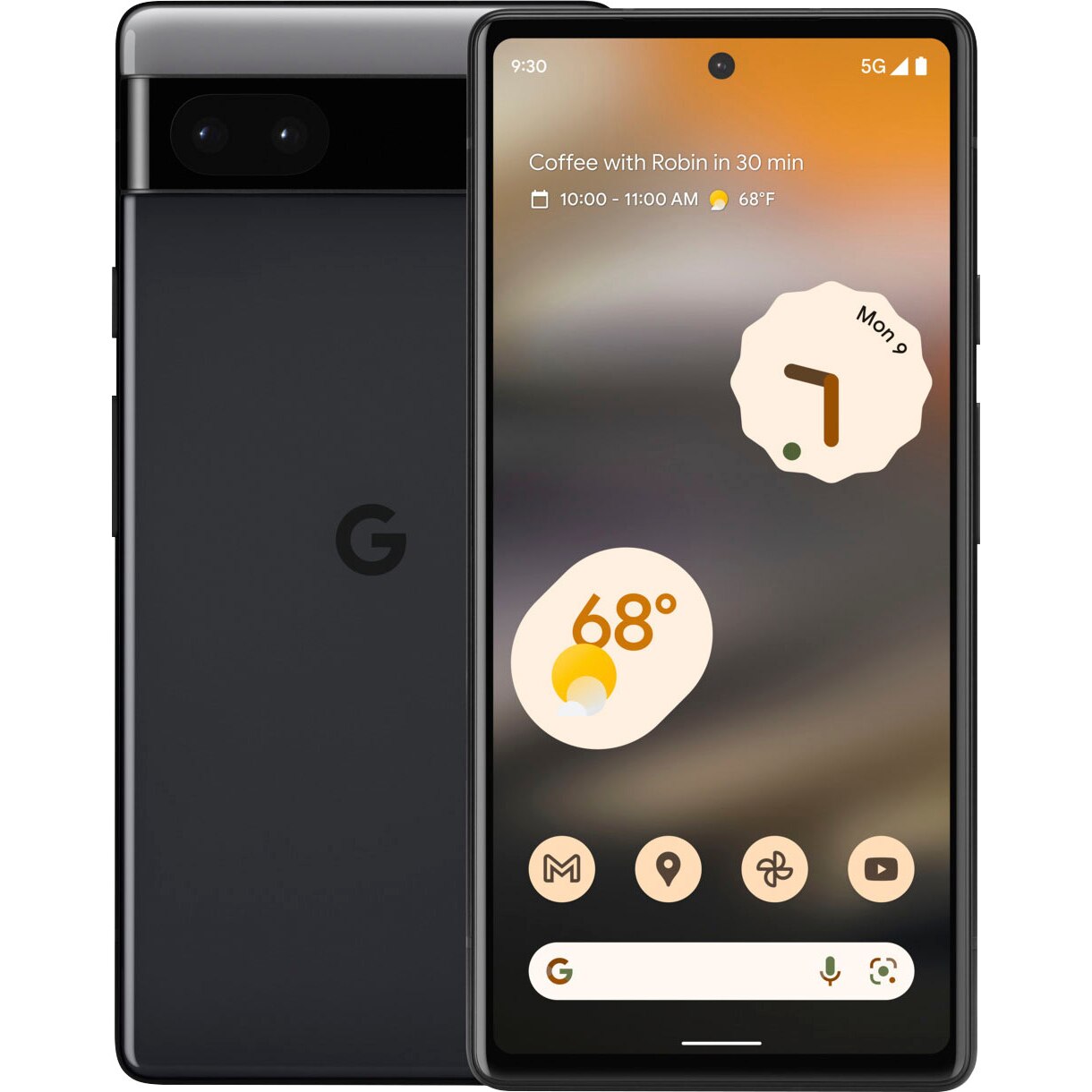 Telefon mobil Google Pixel 6a, 128GB, 6GB RAM, 5G, Charcoal - eMAG.ro