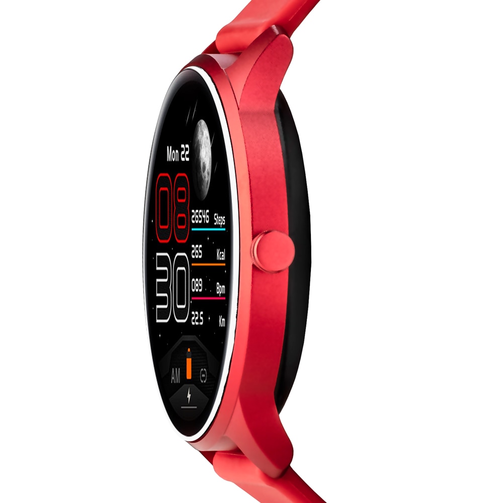 Óra Smartwatch BEYOND Watch Moon Series 44mm, piros eMAG.hu