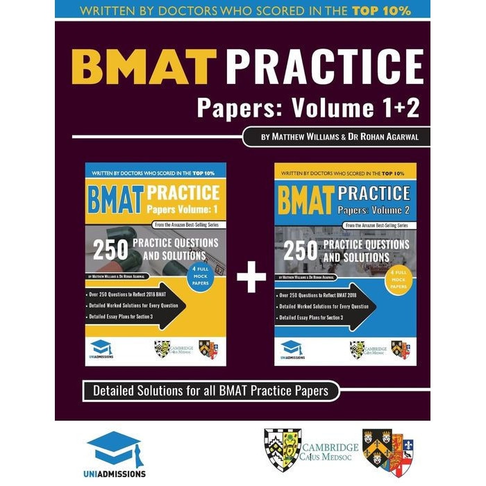 BMAT Practice Papers Volume 1 & 2 de Matthew Williams - eMAG.ro
