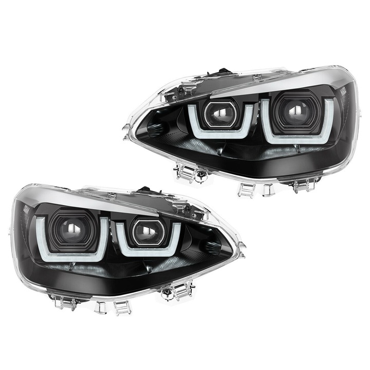 Set 2 faruri principale LED pentru BMW 1 Osram 12728, F20.F21, 2011-2014 Crom LEDriving Halogen LEDhl103-Cm