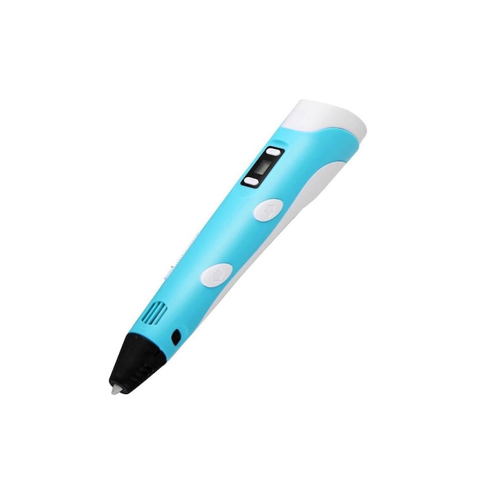 Молив за 3D печат, писалка за графично рисуване с включена нишка от 100 метра, бяло/синьо
