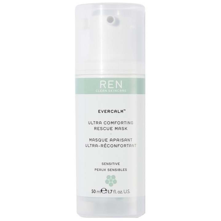 Masca de fata pentru piele sensibila Ren Evercalm Ultra Comforting Rescue, 50 ml