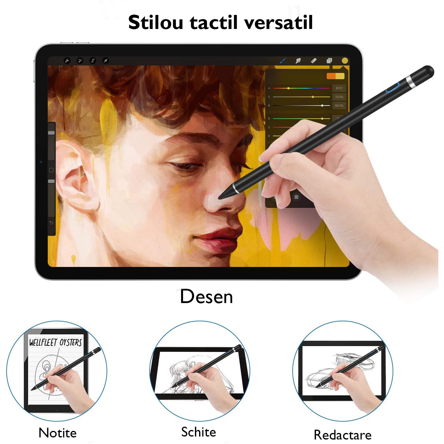 Stylus iPad Pen Universal, WowStep®, Pix Touch Profesional pentru