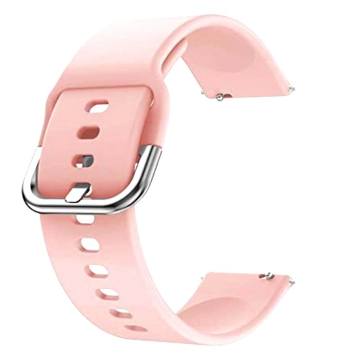 Curea din silicon compatibila cu Huawei Watch GT 3 46mm, VD Very Dream®, telescoape QR, Apricot