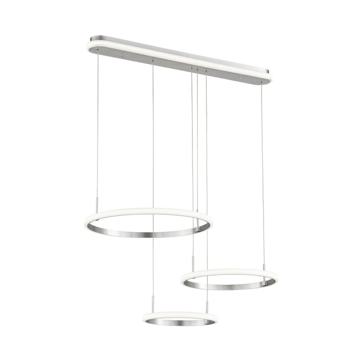 Lustra, WOFI, WO 11683, Metal, Argintiu, E27, 1500 mm