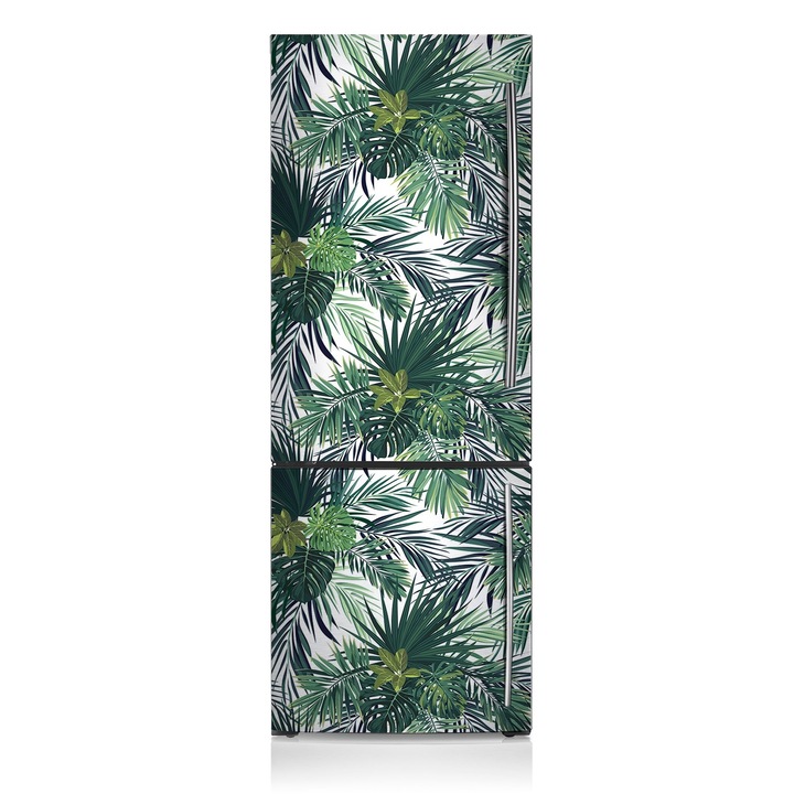 Magnet decorativ, Dreptunghi, Frunze Tropicale, Verde, 60x180 cm, 010220280030000011856