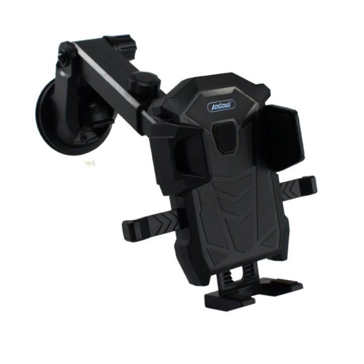 Suport Auto Telefon Rotire 360° Brat Extensibil Ventuza cu Prindere Parbriz si Alte Suprafete Plane