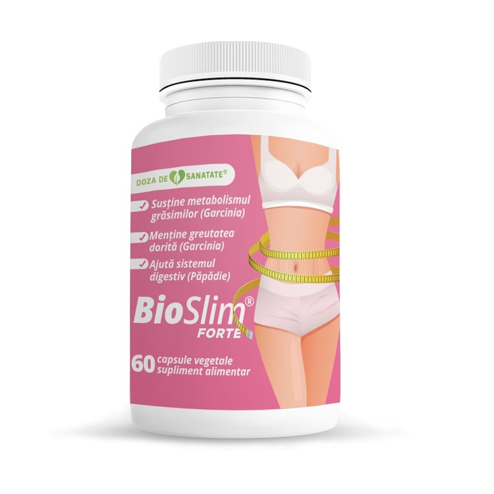 Supliment alimentar de slabit Bioslim forte Doza de Sanatate-60 capsule