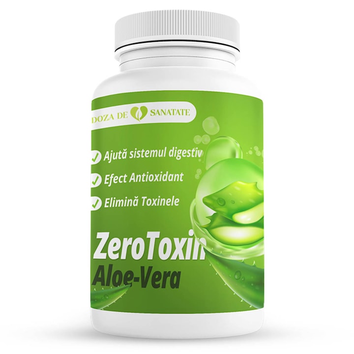 Supliment alimentar pentru slabit, ZeroToxin AloeVera Doza de Sanatate-30 capsule, 7,71gr