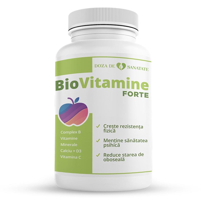 Supliment alimentar vitamine, Doza de Sanatate, Bio Vitamine - 40 comprimate, 32gr