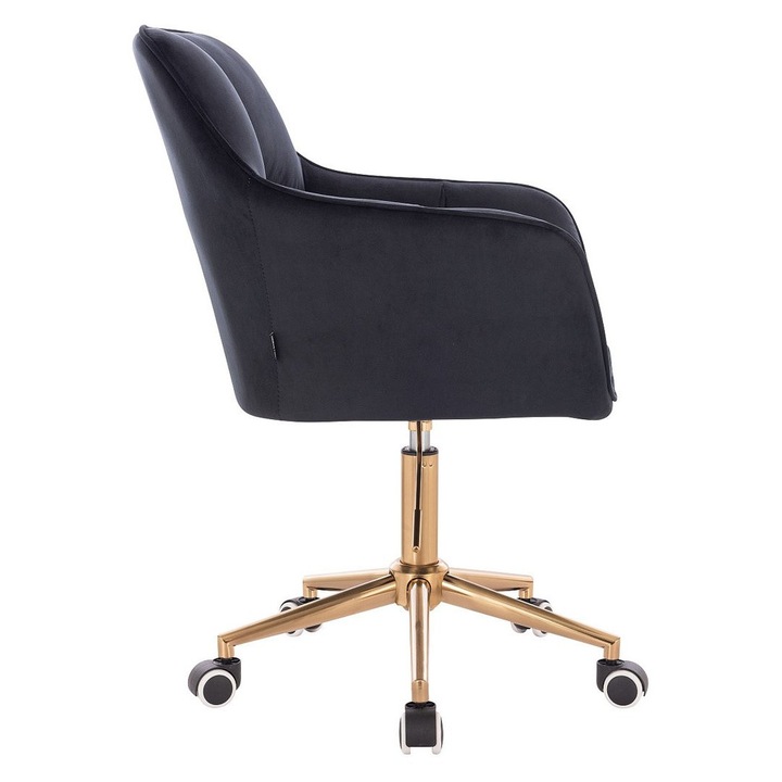 Scaun de birou, Votana, HR550K, Catifea, Negru