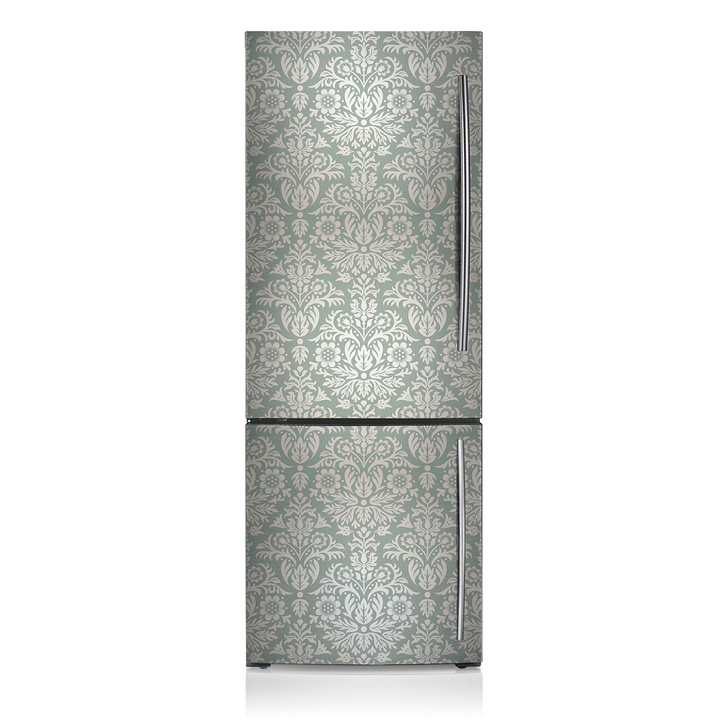 Декоративни магнити Tulup, Флорален десен, Зелен, 70x190 см, за хладилника, издръжлив, 0000029984