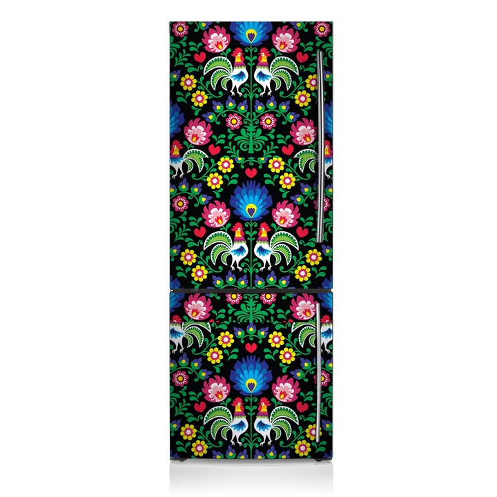 Декоративни магнити Tulup, фолклор, Зелен, 60x180 см, за хладилника, издръжлив, 0000030396