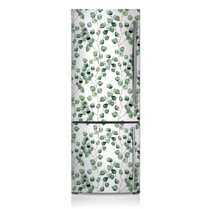 Magnet pentru frigider, ramuri cu frunze, Verde, 60 cm x 180 cm