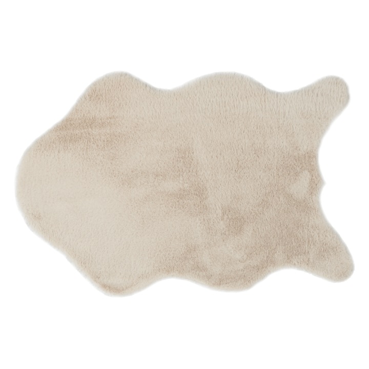 DacEnergy© műszőrme szőnyeg, 100% poliészter, 60 x 90 cm, bézs