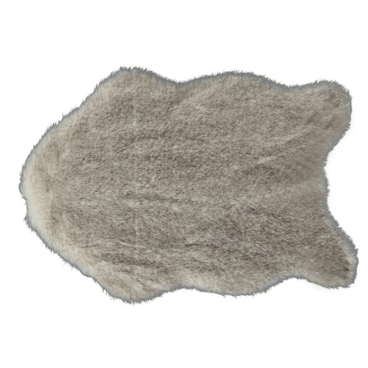 DacEnergy© műszőrme szőnyeg, 100% akril, 60 x 90 cm, cérnamagasság 4,5 cm, krémbarna