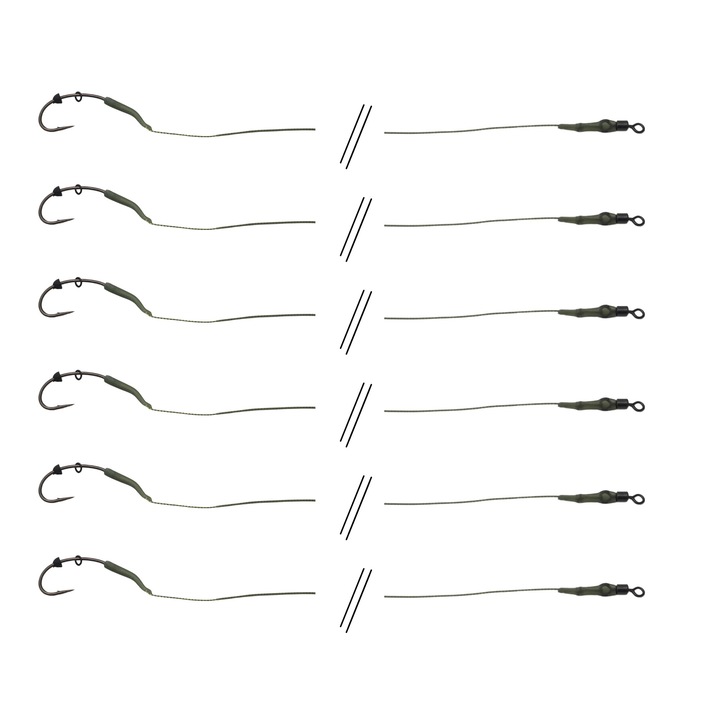 Carlige Tandem Baits, Nr 2/4/6, 6 buc, Negru