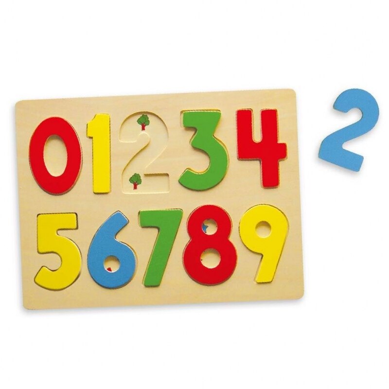 Reason cool Straight Puzzle educativ, Viga Toys, Invatam sa numaram, Lemn, 3 ani, Multicolor -  eMAG.ro