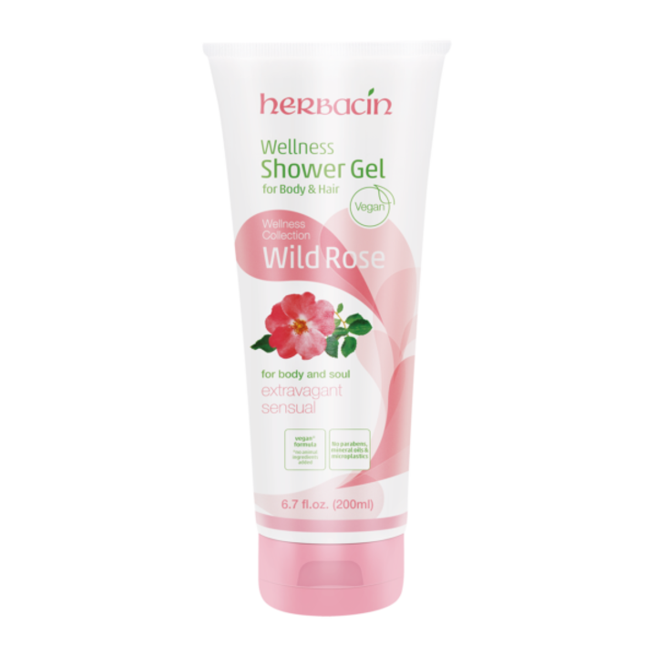 Wellness tusfürdő vadrózsával, Herbacin, 200 ml