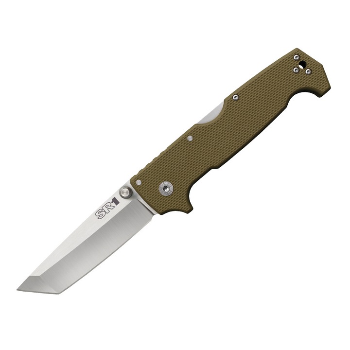 Cutit pliabil SR1, Cold Steel, Otel inoxidabil, 101mm, Verde kaki