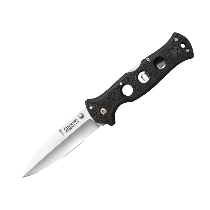 Cutit pliabil Counter Point I, Cold Steel, Otel inoxidabil, 102mm, Negru