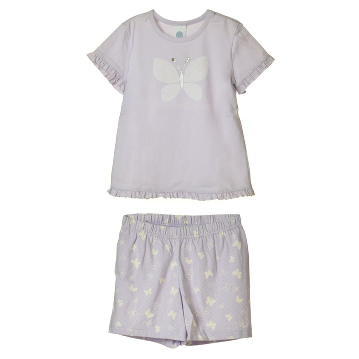 Pijamale pentru fetita, Sanetta, Bumbac, Marime 92, Gri