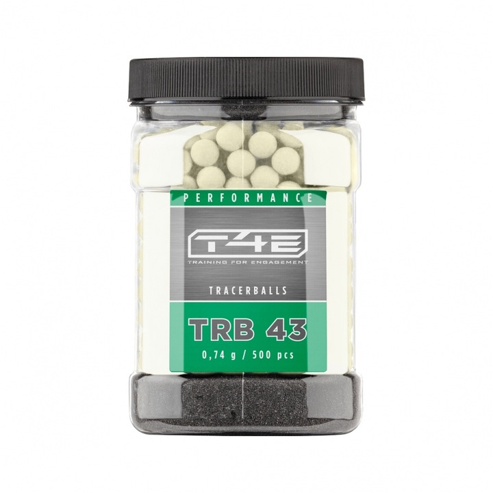 Set 500 bile de cauciuc T4E Performance TRB Tracer calibrul 43