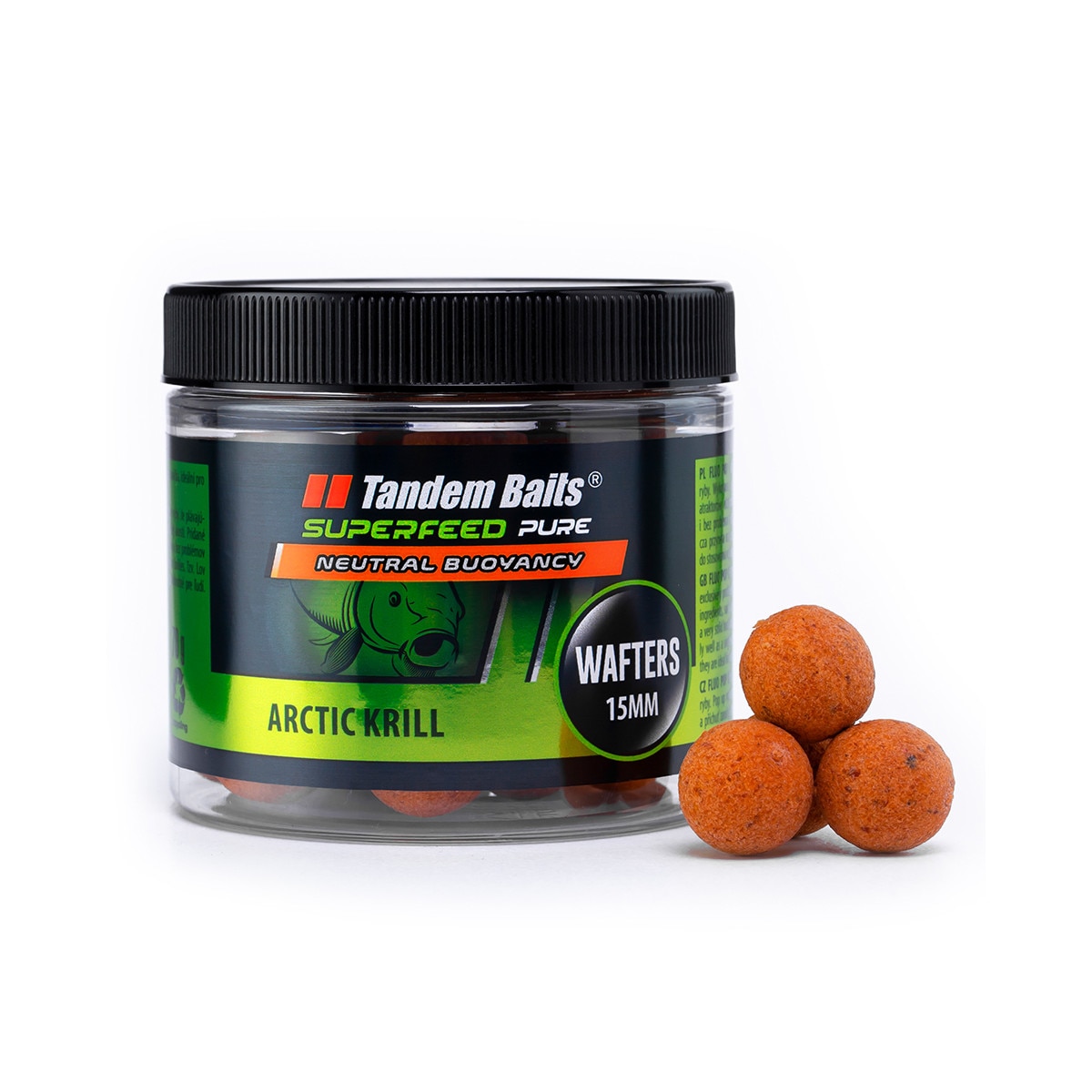 Tandem Baits SuperFeed Pure Wafters Live Citrus, Karper aas, Karpervissen, Visvangst, Pop-Ups, Karper-Bouillet, Professionele Visaccessoires, Karper, 12 mm, 30 g