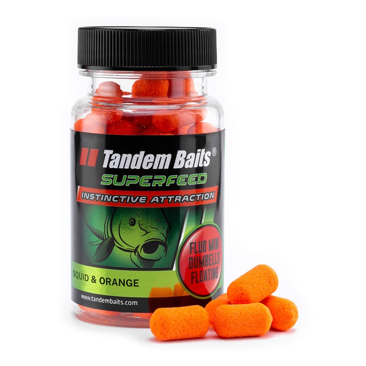 Momeala pentru crap, Tandem Baits, SuperFeed Fluo, Aroma calamar si portocala, 30 g