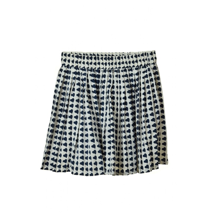 Fusta fete Gatti alb/negru cu inimioare - 158/164