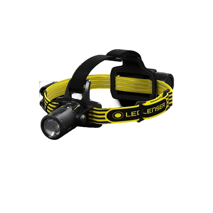 LED фенер, Ledlenser, 300 lm, 160 m, черен/жълт