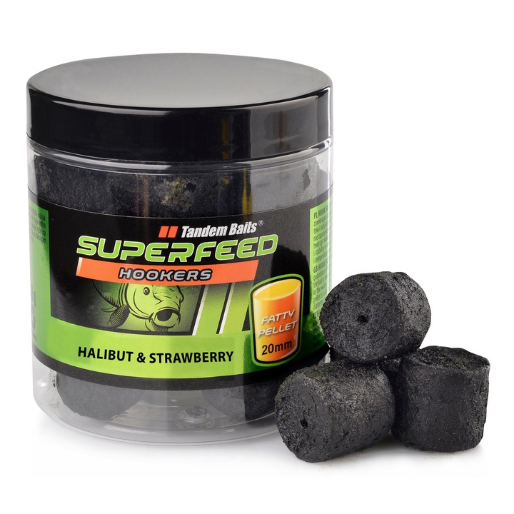 Пелети за кука, Tandem Baits, SuperFeed, Аромат палтус и ягода, 20 мм, 150гр