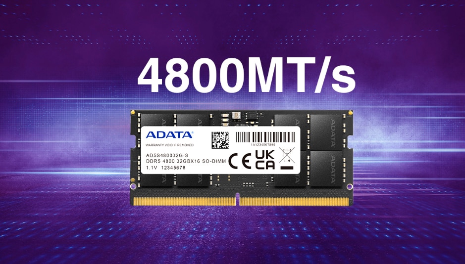 Memorie notebook ADATA, 8GB DDR5, 4800MHz, SO-DIMM, CL40 - eMAG.ro
