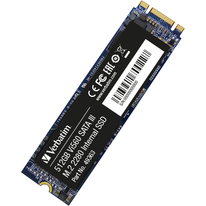 Solid State Drive (SSD) Verbatim Vi560, SATA III, M.2, 512GB