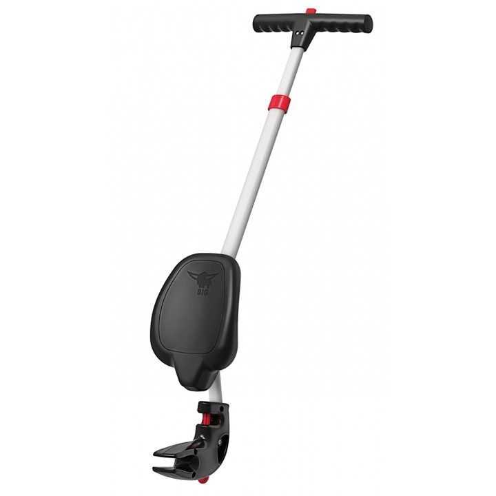 Maner cu spatar pentru masinute copii, Big, 88-108 cm, Negru/Argintiu