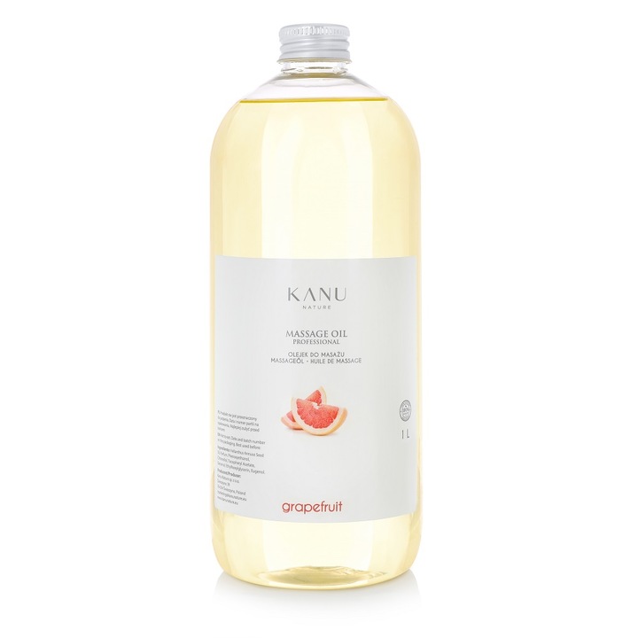 Ulei de masaj cu grapefruit, Kanu Nature, energizant si tonic, amelioreaza smasmele, 1 L