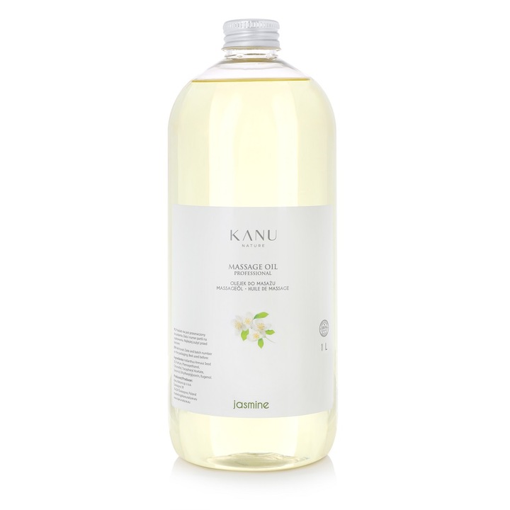 Ulei de masaj cu iasomie, Kanu Nature, anticelulitic, relaxare, hidratare, anti-age, 1 L