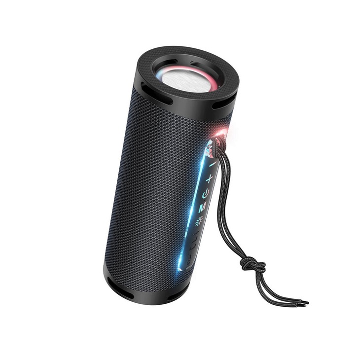 Boxa Portabila Bluetooth 5.1, 2x5W - Hoco Dazzling pulse (HC9) - Black