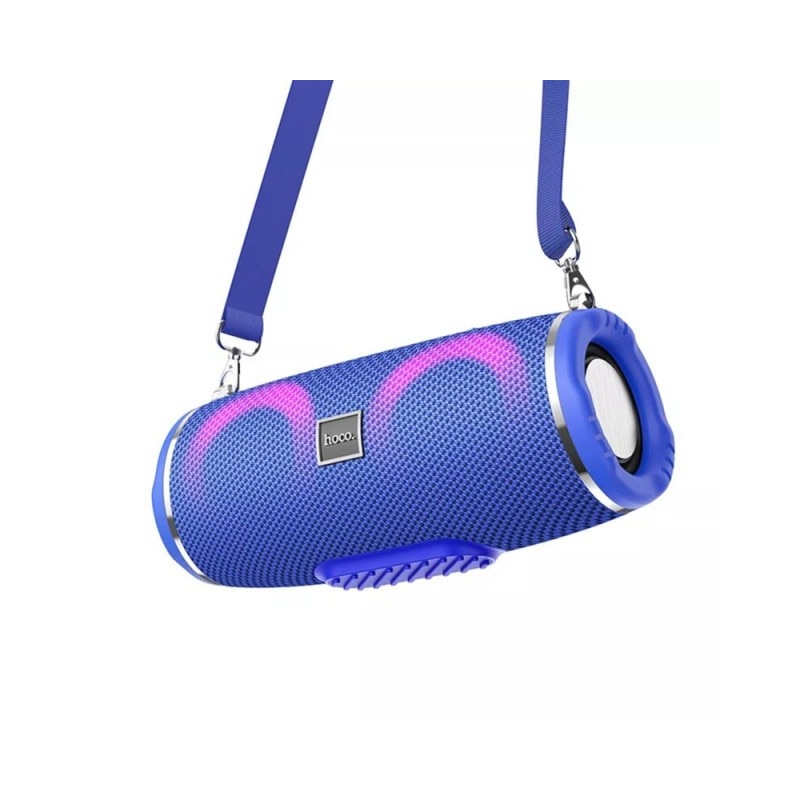 Преносима Bluetooth колонка Hoco Sports, Led осветление, син - Hc12 ...
