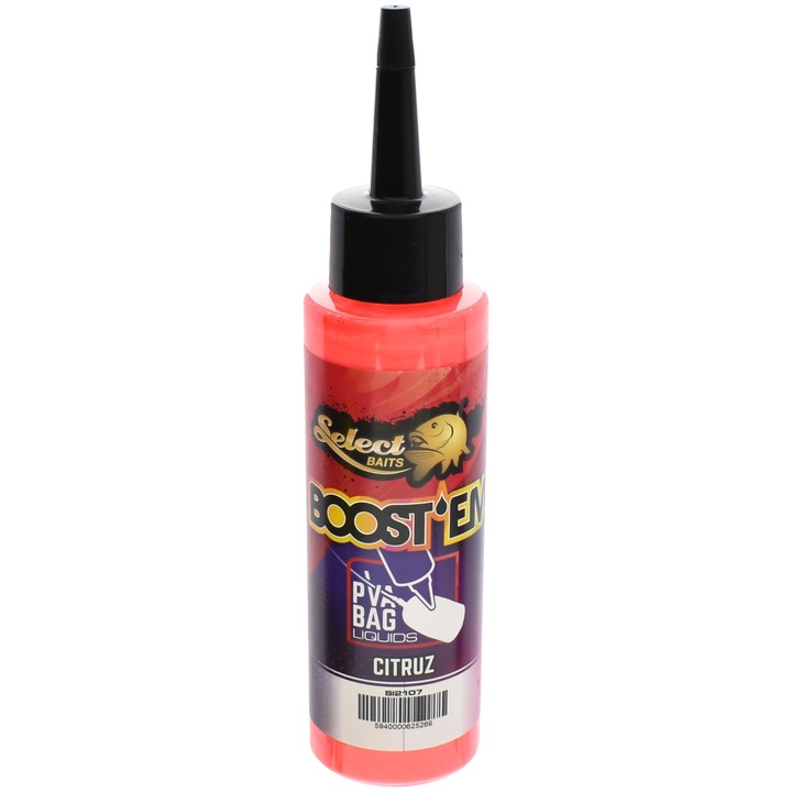 Folyékony adalék Select Baits PVA Boost Em, Citruz Ice aroma, 115 ml