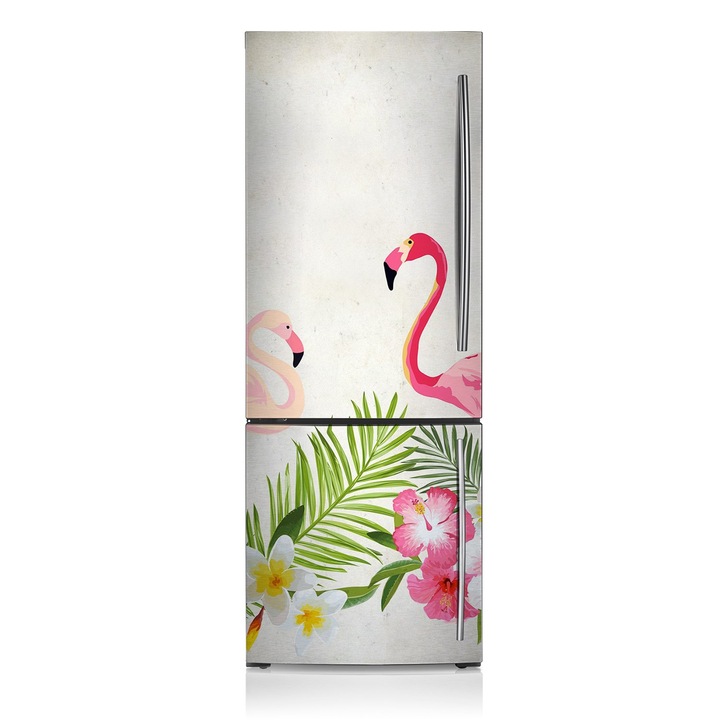 Magnet decorativ, Dreptunghi, Doi Flamingo, Verde, 60x180 cm, 010220280030000011908