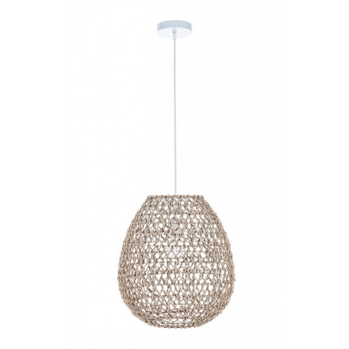 Абажур от кафява хартия Zambia, 40W, 38x42 см