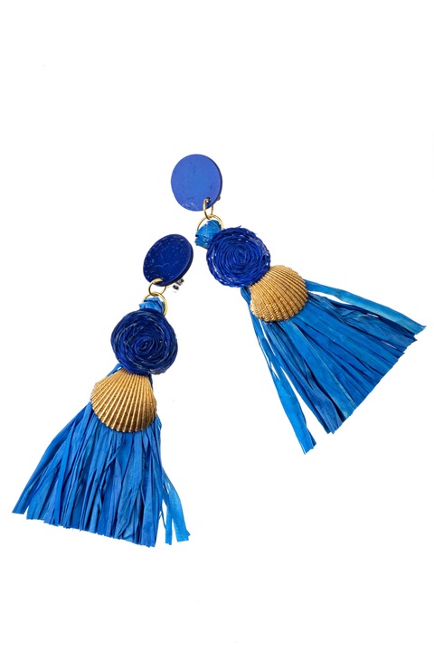 Обеци, Gloria Maris, ShellPaie34758 Blue, 11 см