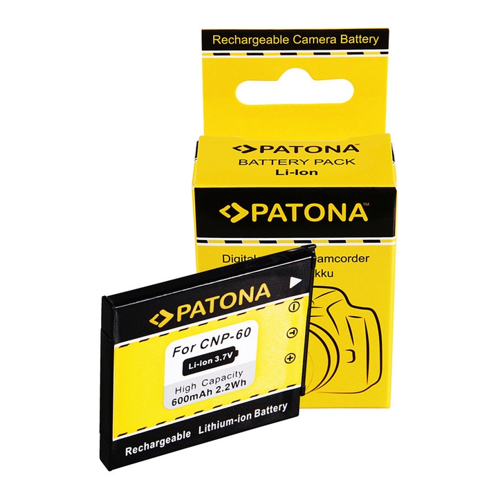 Acumulator /Baterie PATONA pentru CASIO NP-60 NP60 EXILIM EX-S10 EX-Z80 EX-Z9 EXS-10- 1026