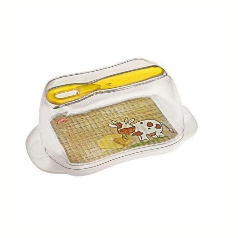 Set cutie depozitare unt si cutit pentru unt, 19 x 10 x 7 cm - eMAG.ro